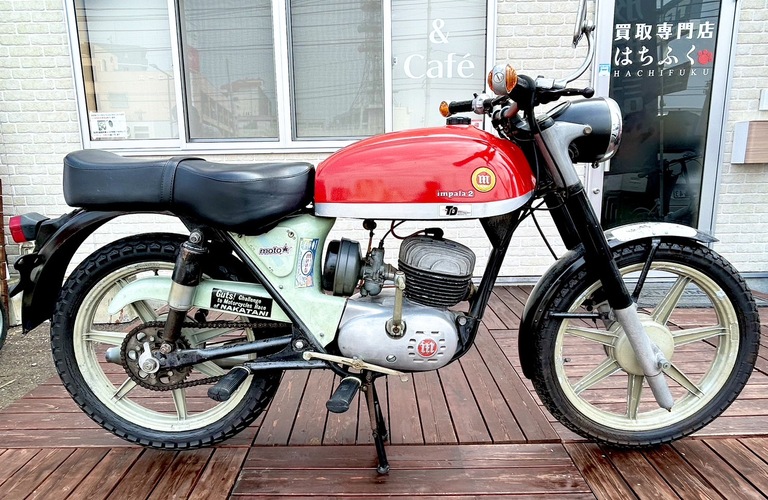 モンテッサの名車インパラ2や自転車の名門ラレーのヴィンテージ車、スズキのレトロバイクなどの買取実績あり！