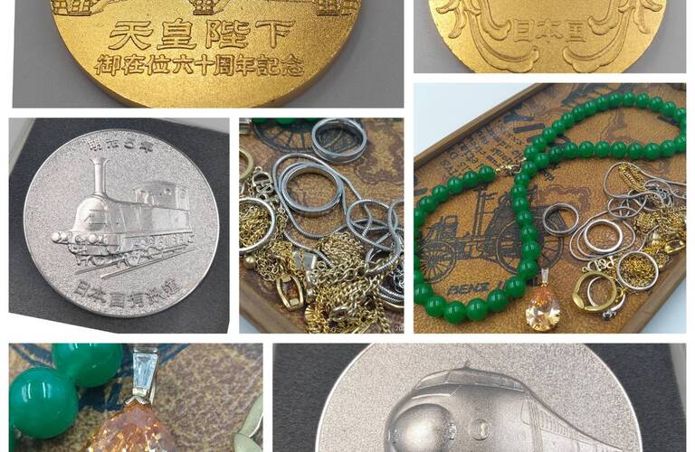 金か金メッキかまたプラチナか銀かわからないお手持ちのお宝。買取専門店はちふくでは無料で丁寧に査定いたします